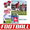 Zwitsers Zwitserland SUISSE Voetbal Voetbal T-shirt Print 3D Nationaal Shirt Vlag Training Ronde Hals Unisex Mannen Vrouwen Sport JUICH Korte Mouw Uniform