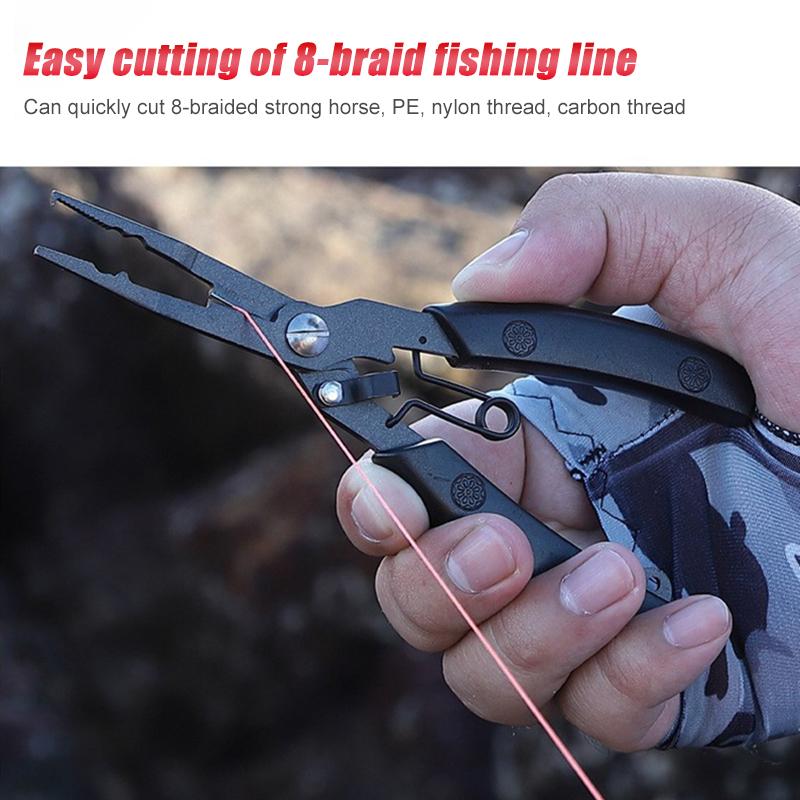 Steel Fishing Line Cutter Accessories Fishing Tool Split Ring Pliers Fishing Pliers Hook Remover Stainless Steel Line Cutter