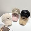 Winter Women's Plush Hat Baseball Hat Thickened Couple's Duck Tongue Hat Fury and Warm