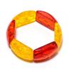 Natural Baltic Amber Gemstone Handmade 925 Sterling Silver Bracelet 7-8" ASB-3042