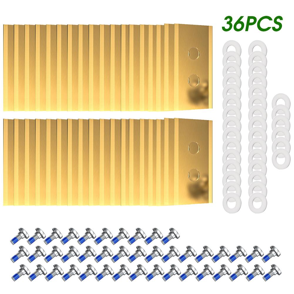 

24/30/36 шт. Запасная головка с лезвиями для газонокосилки, сверхпрочная, для газона Luba Yuka, робот, универсальный аксессуар Y5A8 gold36pcs-One size