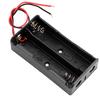 10pcs Double 18650 Battery 3.7V Storage Box Holder Case Black High Strength