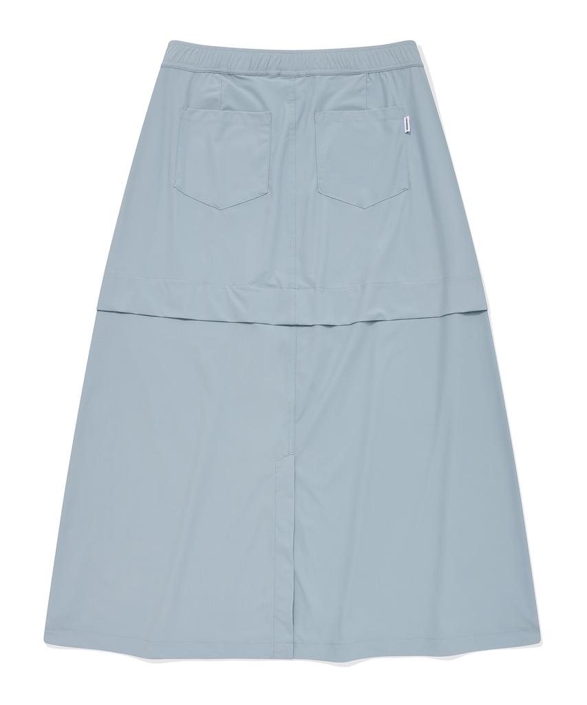 COVERNAT WOMAN Comfort Balloon Long Skirt Light Blue