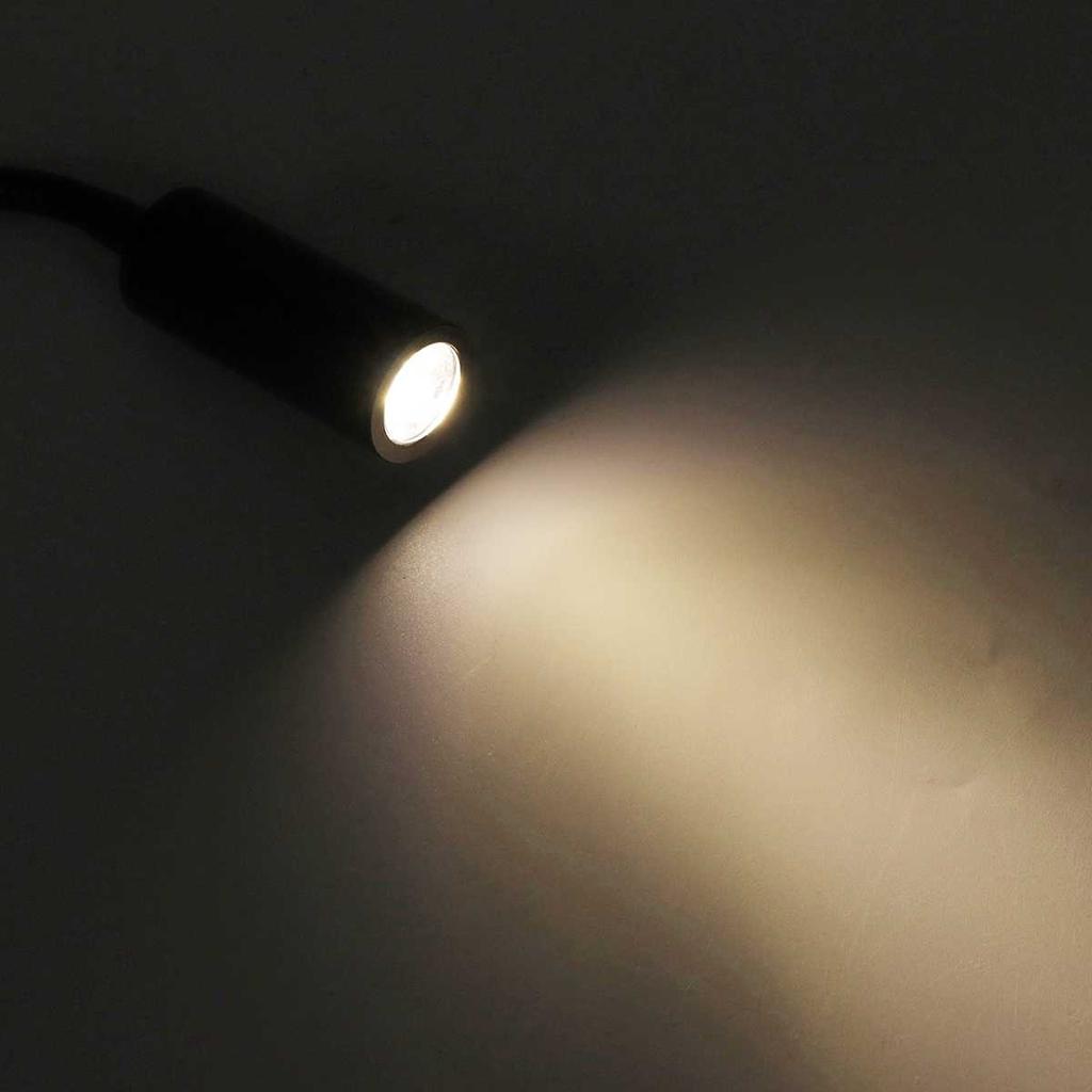 RV Barco LED Luz de Leitura Flexível Gooseneck Lâmpada de Parede DC12V 24V Para Caminhão Motorhome Iates Cabine Com Porta de Carregador USB