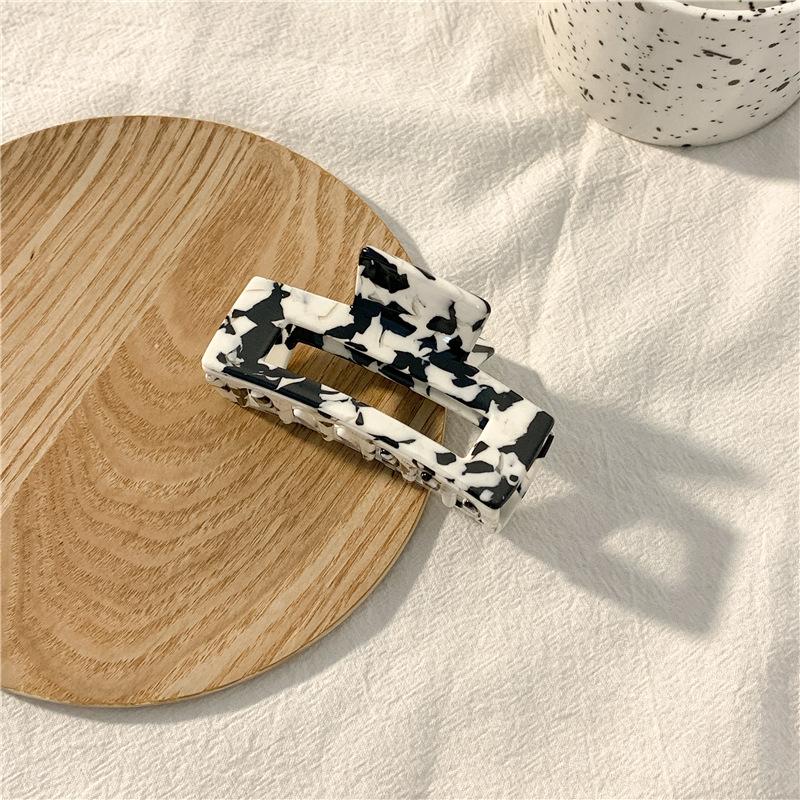 1pc Black and White Cow Color Grip Clip, New Ins Hair Clip, Butterfly Hollow Hair Clip, Back of the Head Hair Clip, Hair Clip