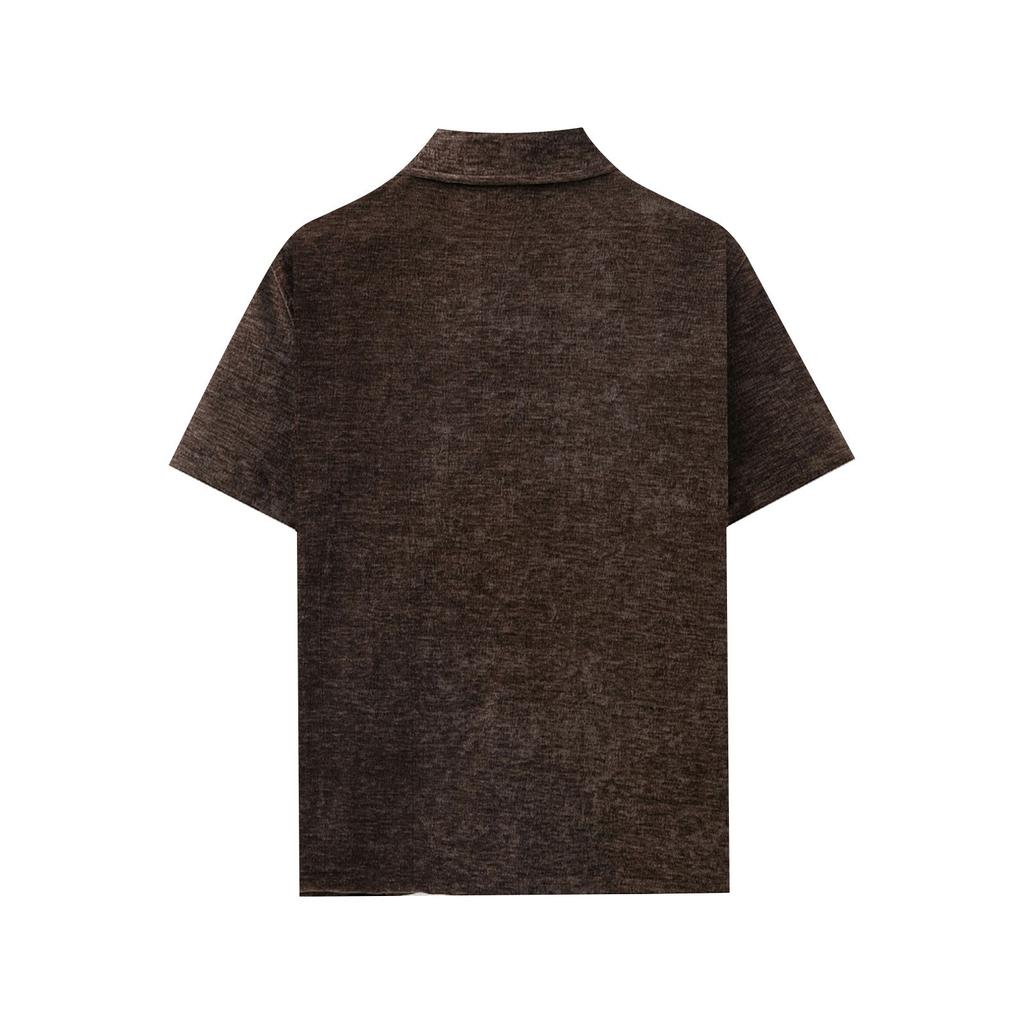 Men's Summer Loose Trend Short Sleeve Shirt Cuban Collar Short Sleeve Shirt