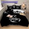 3pcs Scorpions Band Logo Cover Set, 1 Cover + 2 Pillowcases (No Insert), Bedding for All Seasons, Bedding,Bedroom Decor Yy250922005