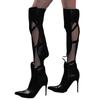 High Heels Pointed Toe High Boots Sexy Dress Women Shoes Brand Over The Knee Hollow Boots 2025 Trend New Party Pumps Botas Mujer