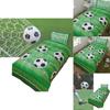Football Shoot Goal Soccer Bed Linen Set With Active Dye Printing For Kids And Teens Sleep Comfort