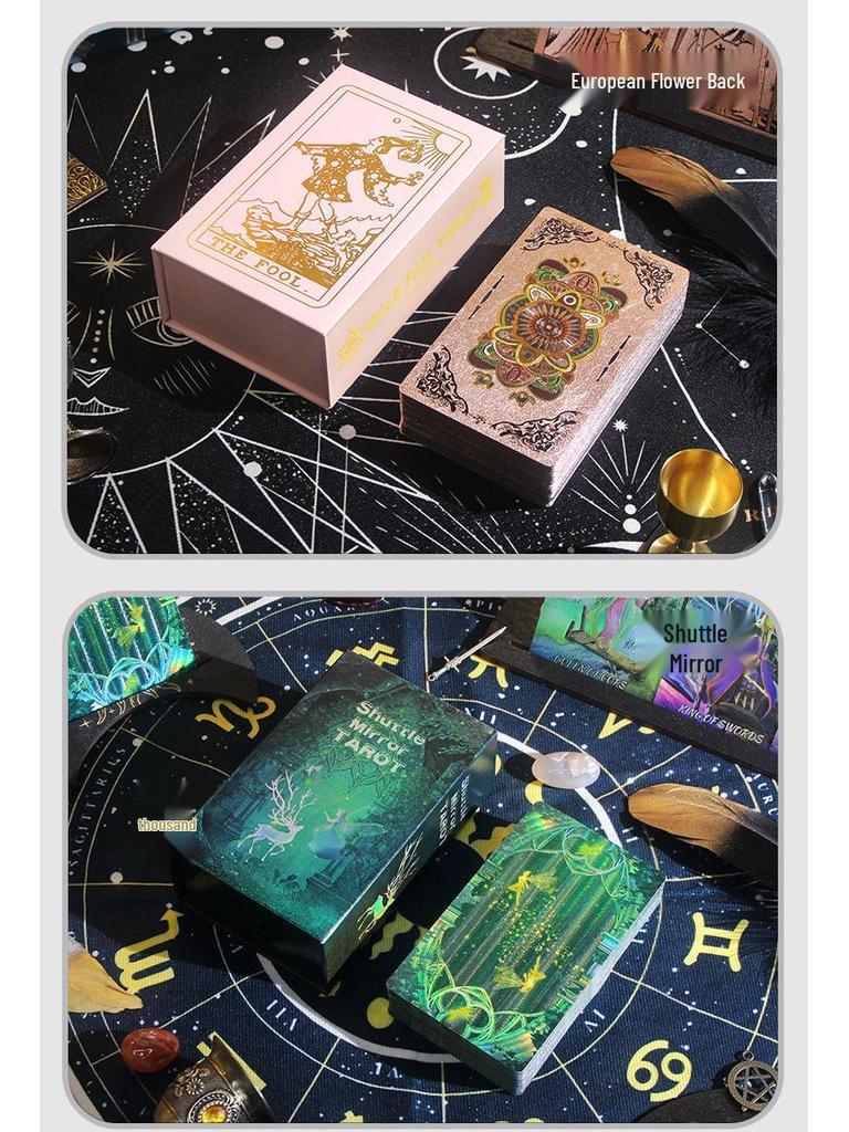 Witekin Gold Foil Tarot Cards: Complete Set for Beginners with Analysis