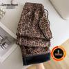 Women's Fleece-Lined Elastic Waist Wide-Leg Casual Pants