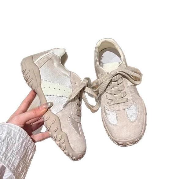 New Women's Shoes 2025 Spring Light Luxury High-end Sense Versatile Soft Sole Stepping On Shit Sense German Training Shoes Soft Sole Not Tired Feet