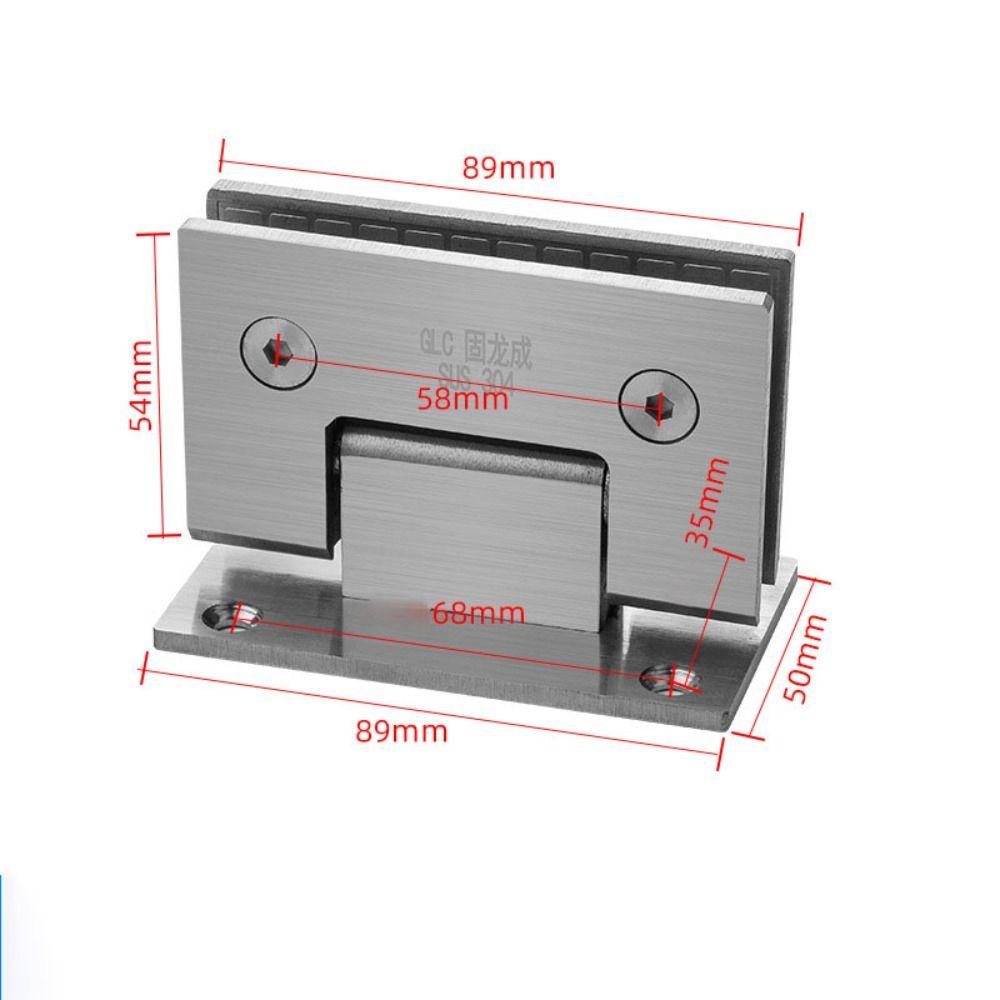 90°/135°/180° Glass Door Bracket Clip Stainless Steel Door Hardware Bathroom Door Hinges  Bathroom