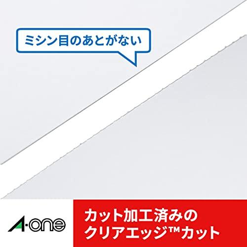 A-One Business Card Multi Card Double Sided Clear Edge Slightly Thick 100 Cards 51891