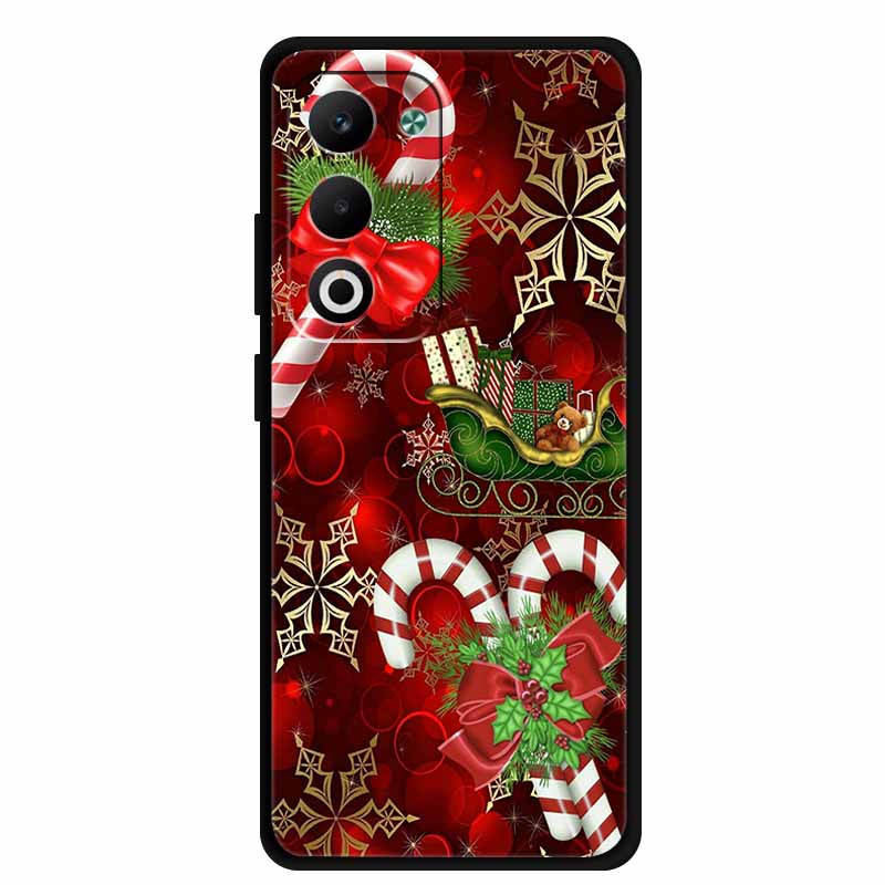 Christmas Phone Case For Oppo A5 5G CPH2735 / A5 4G CPH2727 Christmas Tree Soft Silicone TPU Back Cover Bumper For Oppo A5 Coque
