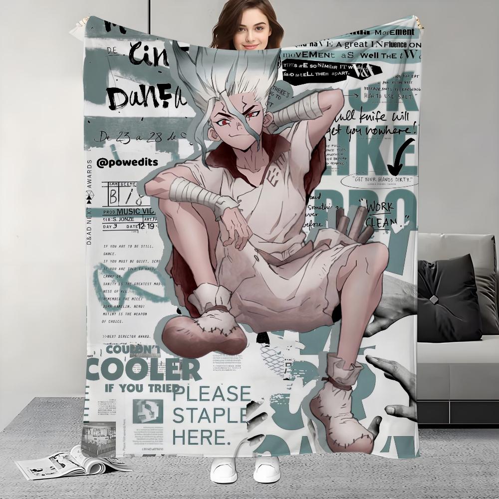 Anime D-Dr.S-STONE Blanket Design Lightweight  For Dorms, Naps, Living Room, Office,Sofa,All-Season