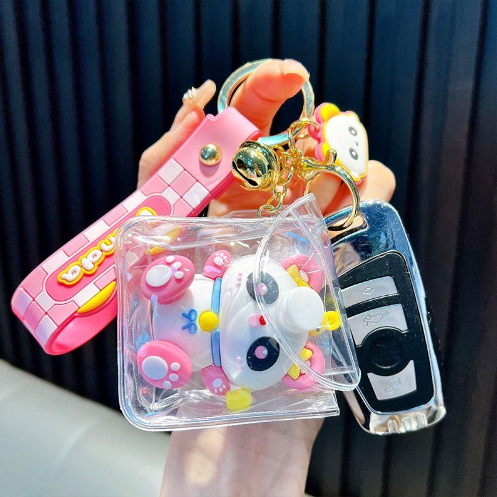 Doll Walking Bag Cartoon Cute Keychain Pouch Bag Pendant Car Key Ring  Schoolbag Bag Decorations