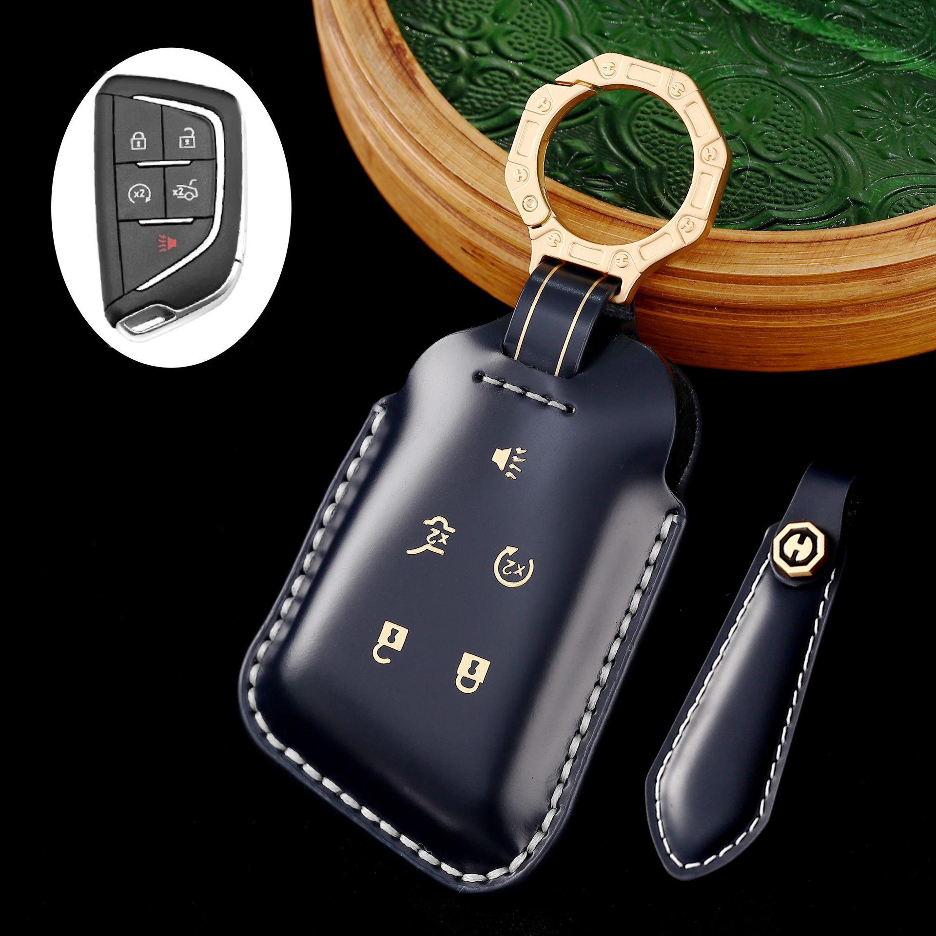 

Applicable To Cadillac Ct5 Key Set Xt5 High-End Xt4 Men S Ct6 Women S Leather Gift Box Xt6 Shell Ct4 Buckle Bag