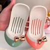 Punch-Free Draining High Heel Soap Dish - Suction Cup Holder for Bathroom