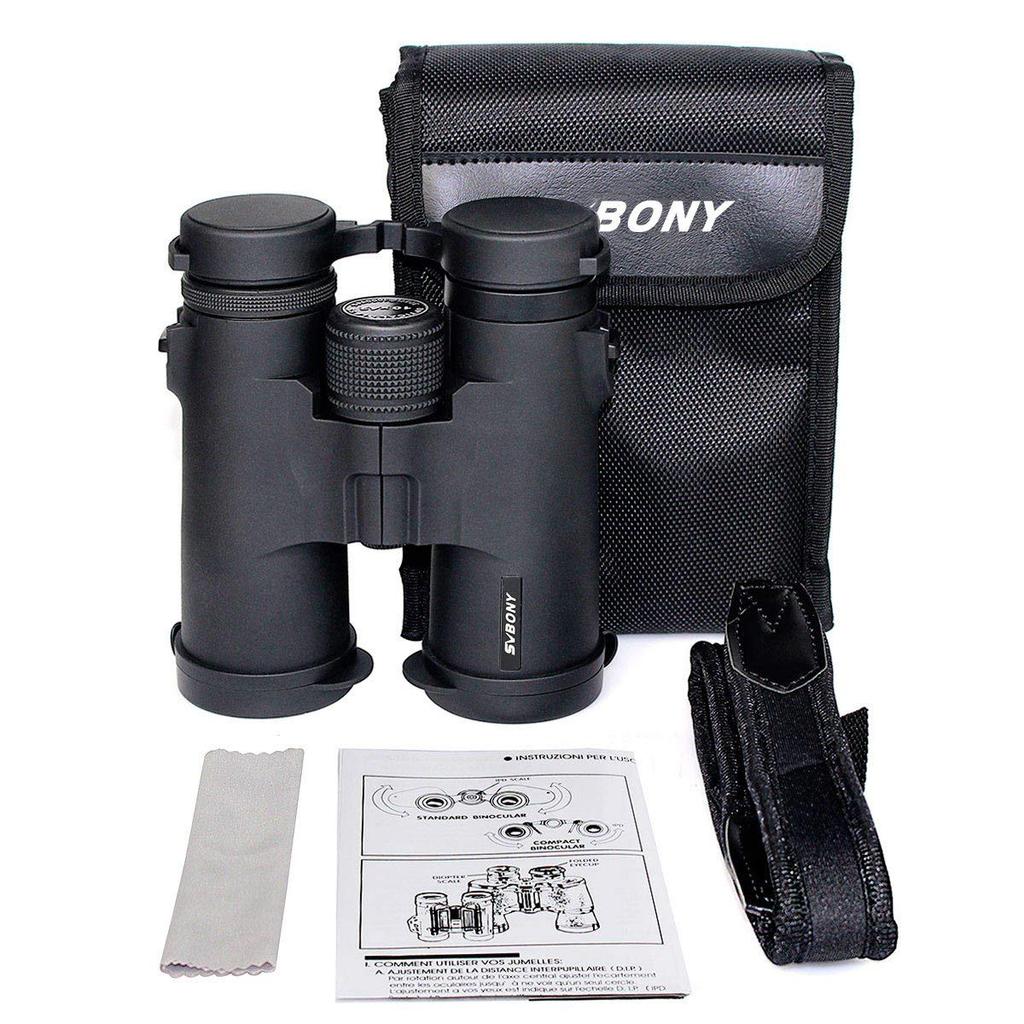 Svbony SV21 Binoculars for Live Performances, 10x 42mm, Roof-Mounted Telescope, High Magnification, 16x Brightness, 5.8° Field of View, Glasses