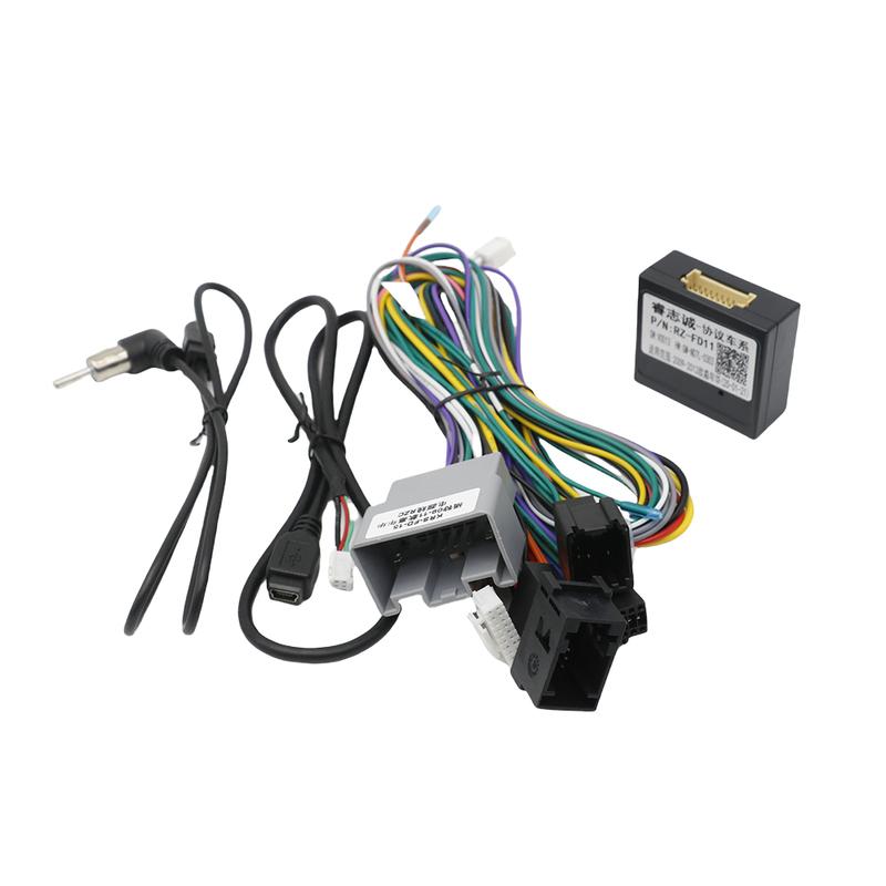 9 Inch 2DIN Car Radio Fascia Panel Adapter For Ford C-Max S-Max Fiesta Galaxy Kuga Mondeo Transit Connect Focus Wiring Harness