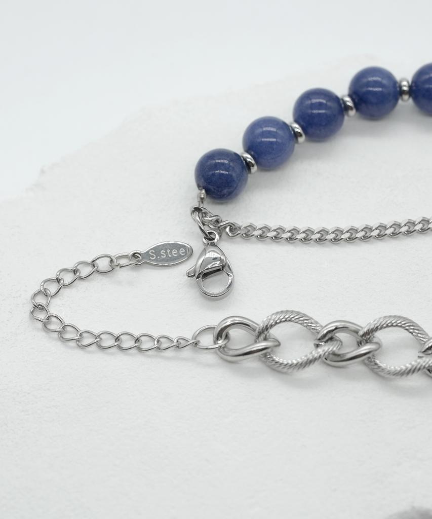 Iamj Deep Wave Gemstone Link Bracelet