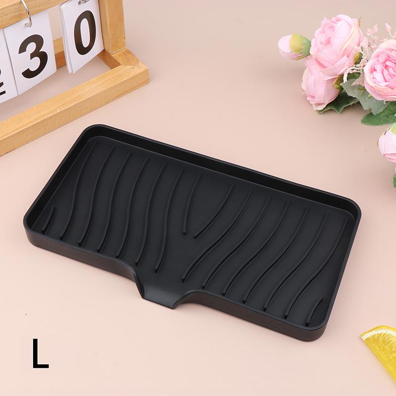 Kitchen Sink Sponge Holder Silicone Soap Dish Soap Holder Self Draining Anti-Slip Storage Rack Bathroom Supplies