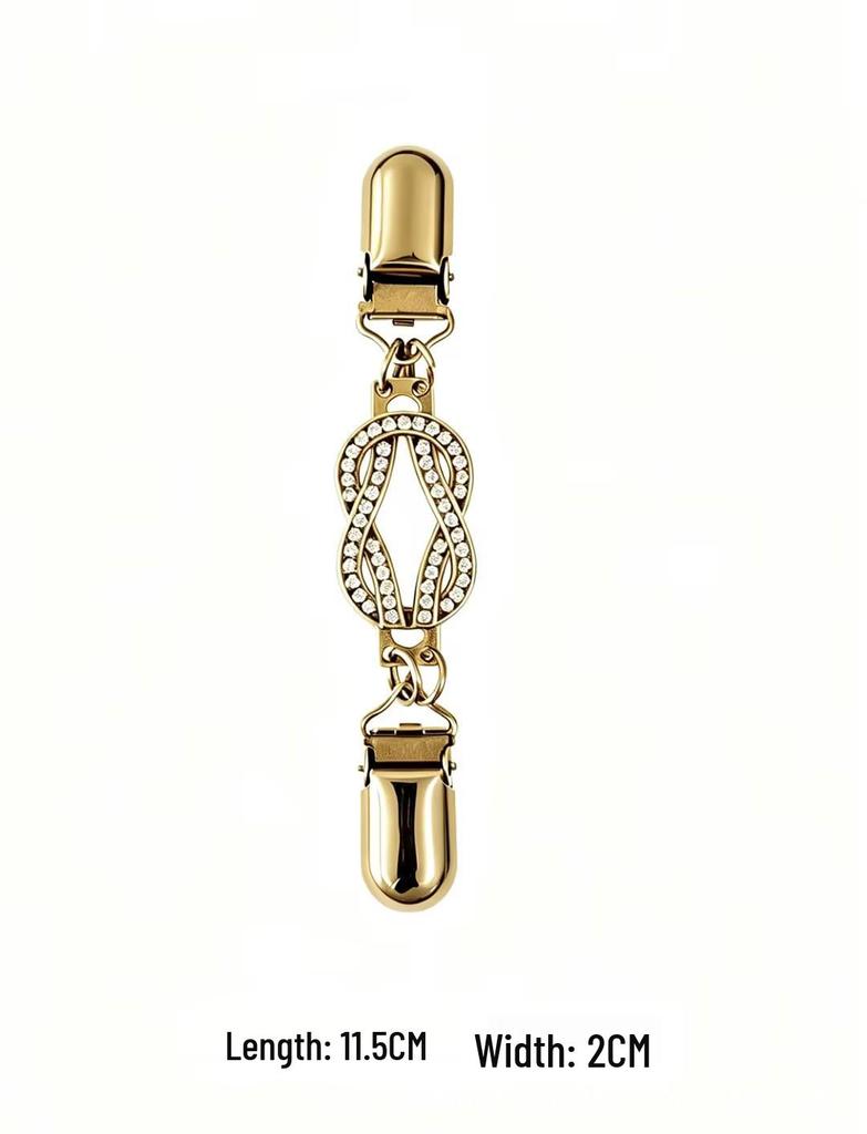 Vintage Diamond Scarf and Sweater Clip – Retro Alloy Brooch for Women