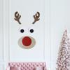 Christmas Non-woven Window Stickers Santa Claus Snowman Elk Door Wall Sticker Christmas Decorations New Year Home Decorations
