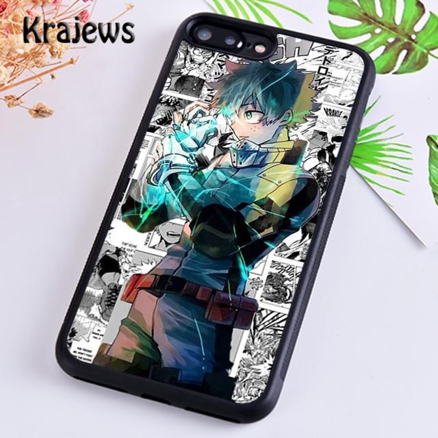 Krajews Boku No Hero Academia Midoriya Izuku Phone Case Cover For iPhone 14 5 6s 7 8 Plus XR XS 11 12 13 Pro Max Galaxy S21 S22