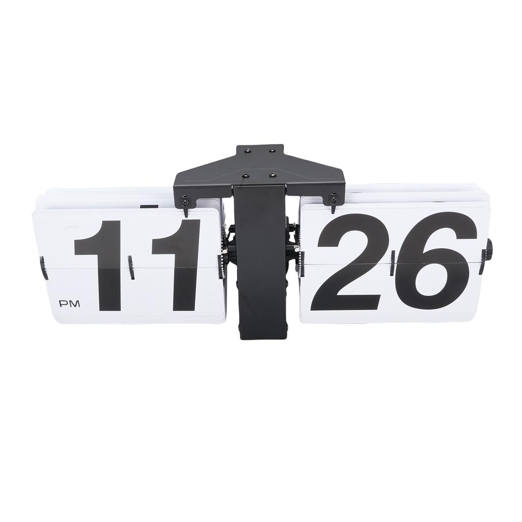 Digital Flip Down Clock 12H Vintage Automatic Mechanical Flip Desk Clock for Home Office Decor