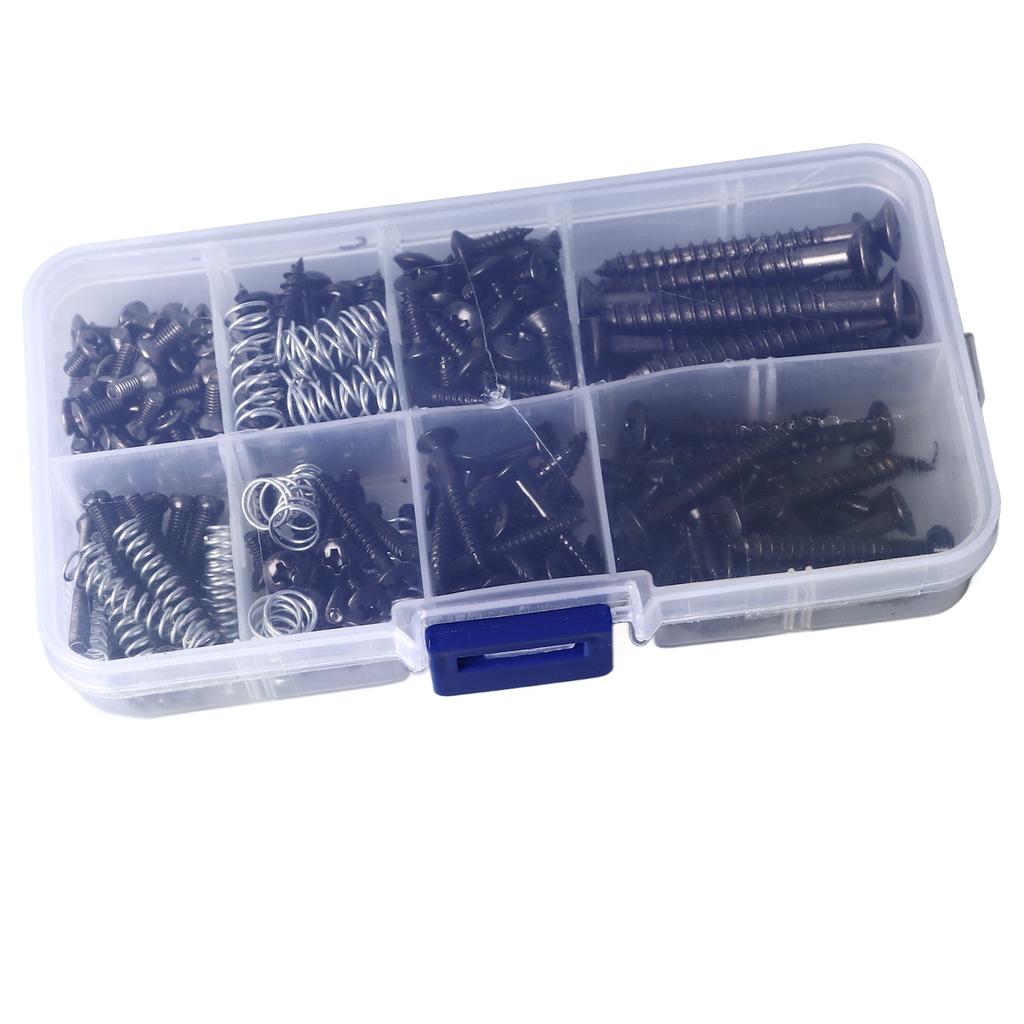 Gitarrenschrauben-Set Brückenschraube Federsortiment Metallinstrumentenzubehör für Reparatur Wartung