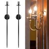 2pcs Wall Mount Candle Holders Decor for Home Modern Vintage Large Candlestick Art for Dining Room Fireplace Living Room Bedroom 25.0in