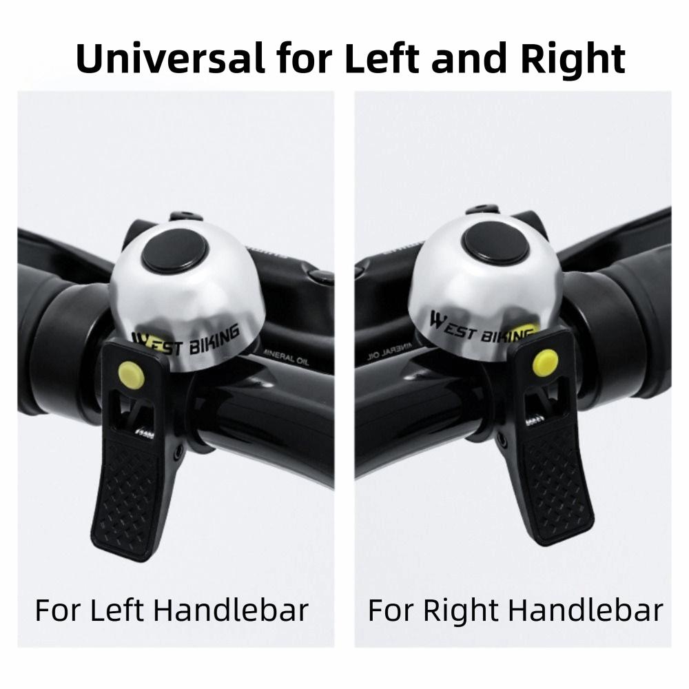Waterproof Cycling Bicycle Handlebar Ring Aluminum Alloy Bicycle Thumb Bell  Commuting