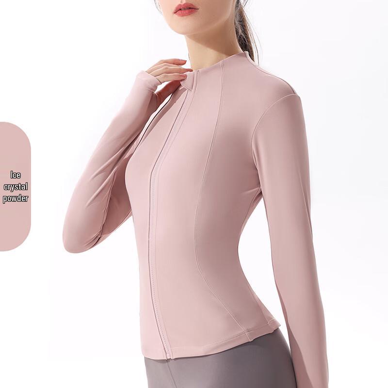 Junbie Lightweight Ice Silk Long-Sleeve Yoga Sun Protection Top S