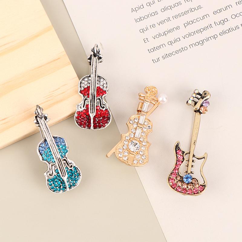 

Женские броши-скрипки, булавки, индивидуальные броши с музыкальными инструментами