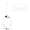 For Christmas Tree Wedding Party Fillable Transparent Acrylic Ball Ornaments DIY Decoration in 6 8 10 cm Diameter Set