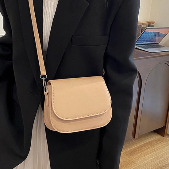 Women PU Leather Shoulder Bag Stylish Satchel Bag with Detachable & Adjustable Shoulder Strap Stylish Crossbody Saddle Bag for Commuting Dating Party
