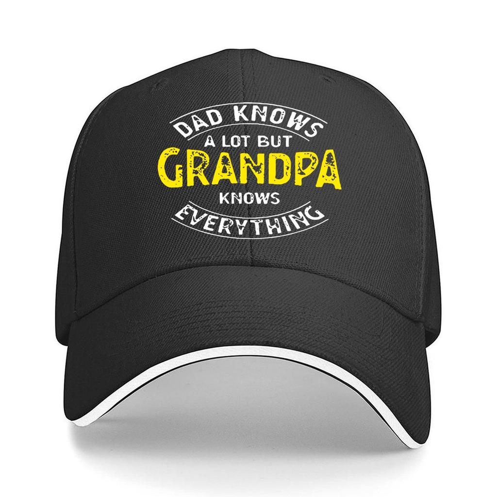 Funny Grandpa Quote Casual Gift Hip Hop Hat Fashion Outdoor Sports Sandwich Baseball Cap