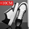 Hot Sale Men White Elevator Shoes 6CM/8CM/10CM Invisible Height Increasing Sneakers