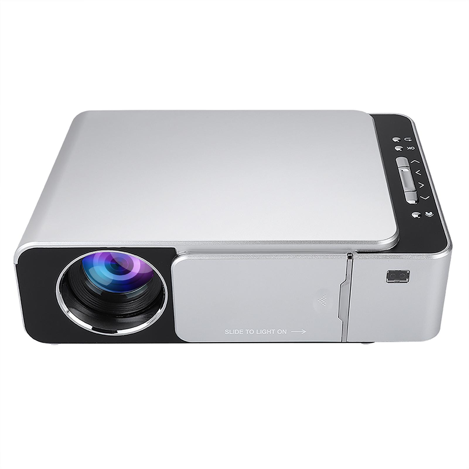 

Портативный HD WiFi зеркальный экран серебристый светодиодный проектор 1080P пульт дистанционного управления UK Plug