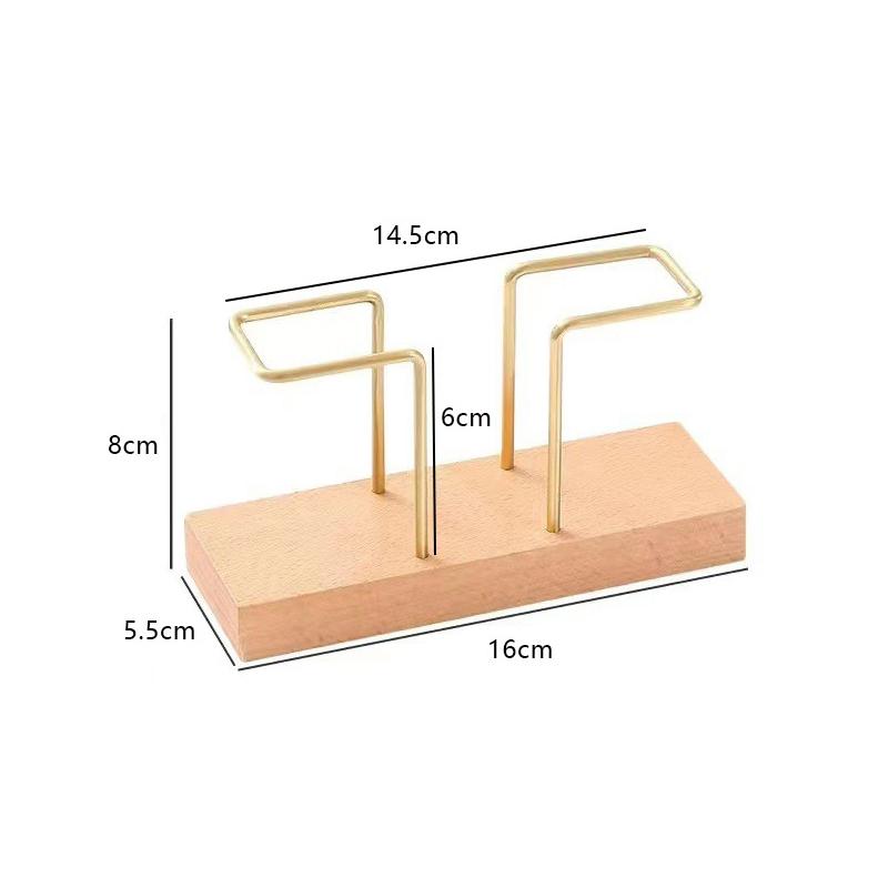 Desktop Organizer Tableware Supplies Wood Tissue Paper Holder Napkin Holder Brass Tissue Box Storage Toothpick Box