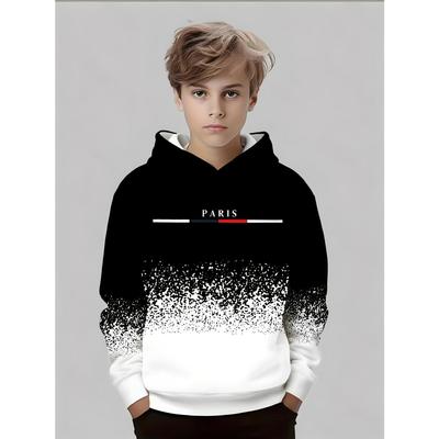 Neues 3D-bedrucktes Kapuzensweatshirt, modisches Kapuzensweatshirt mit langen Ärmeln, bequemer Pullover für Jungen und Mädchen, Kinder-Kapuzenpullover