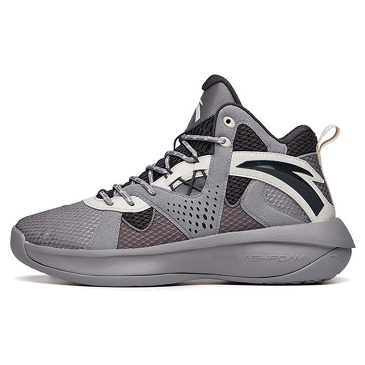

New Anta Wind Tunnel 2 Durable Breathable High Top Basketball Shoes Men s Gray 112211620S-2 40