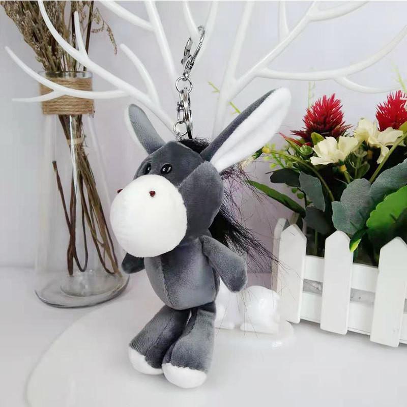 Attractive Animal Plush Keychain Adorable Lion And Elephant For Decoration Backpack