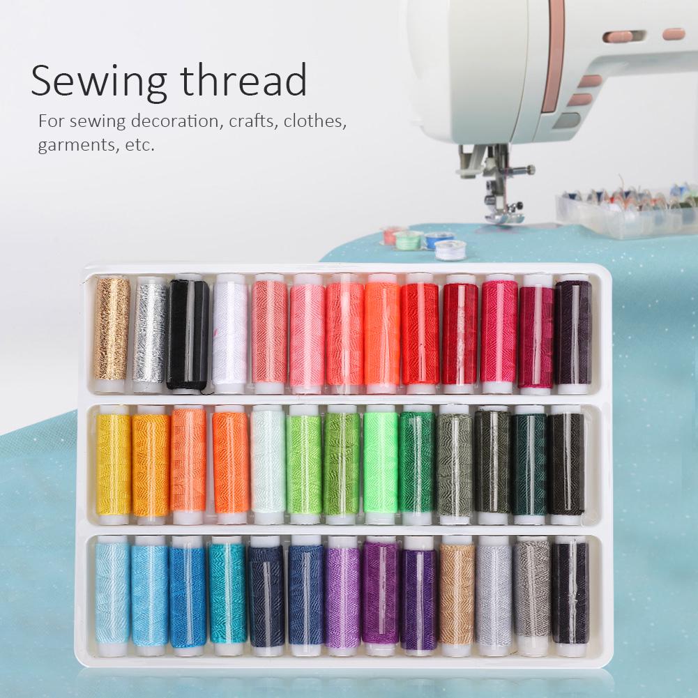 39-Roll Sewing Thread Set Color Clothing Accessories Embroidery Needlework Set Lightweight