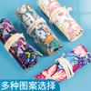 Canvas pen curtain children"s color cartoon pencil black storage bag national style stationery