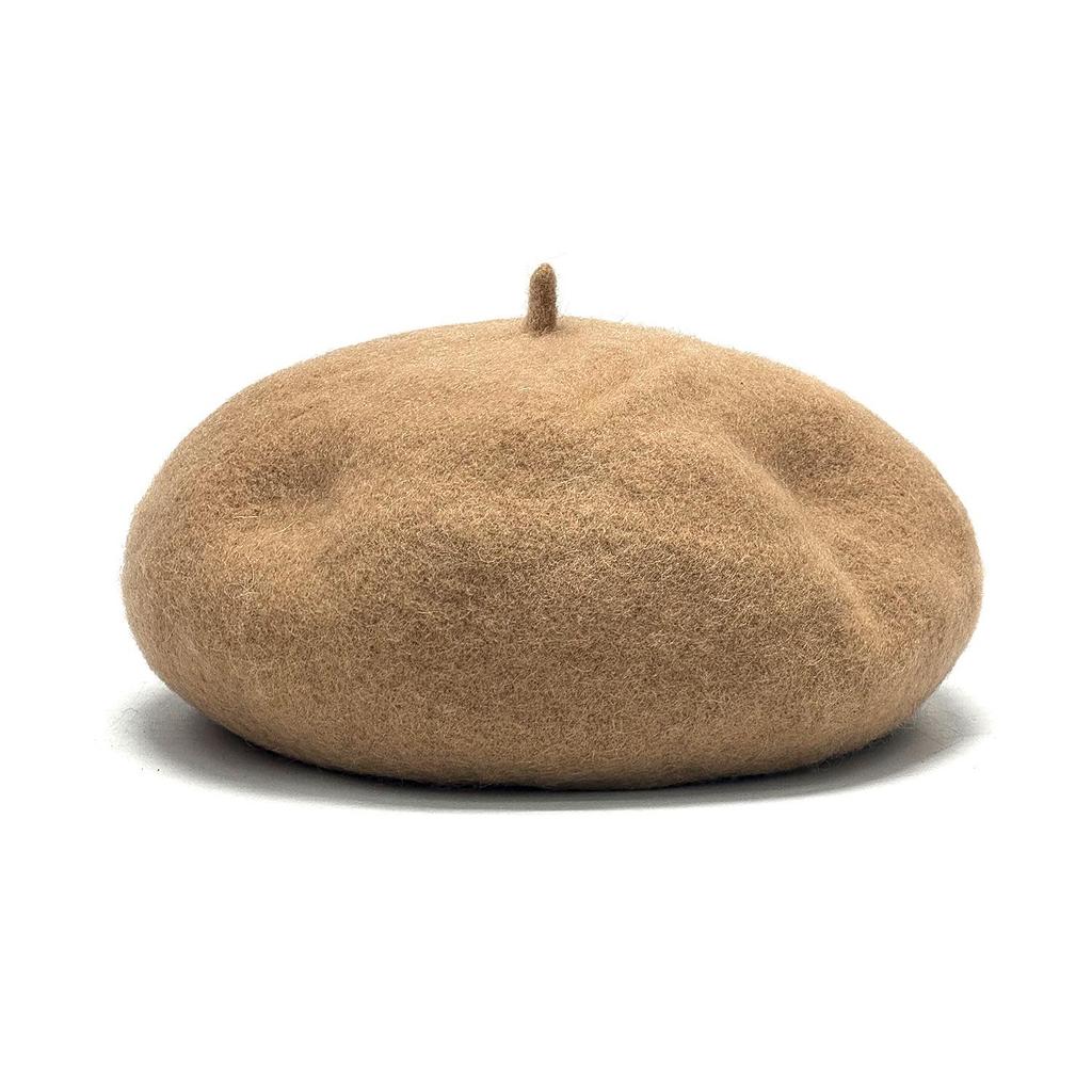 Korean Style Women's Wool Knit Beret – Warm Retro Octagonal Hat