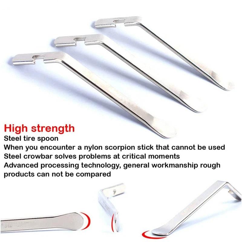 1/3Pcs Bike Tire Lever Stainless Steel Mountain Road Bicycle Wheel Remover Outdoor Cycling Repair Tool Mtb Tire Lever Pry Up