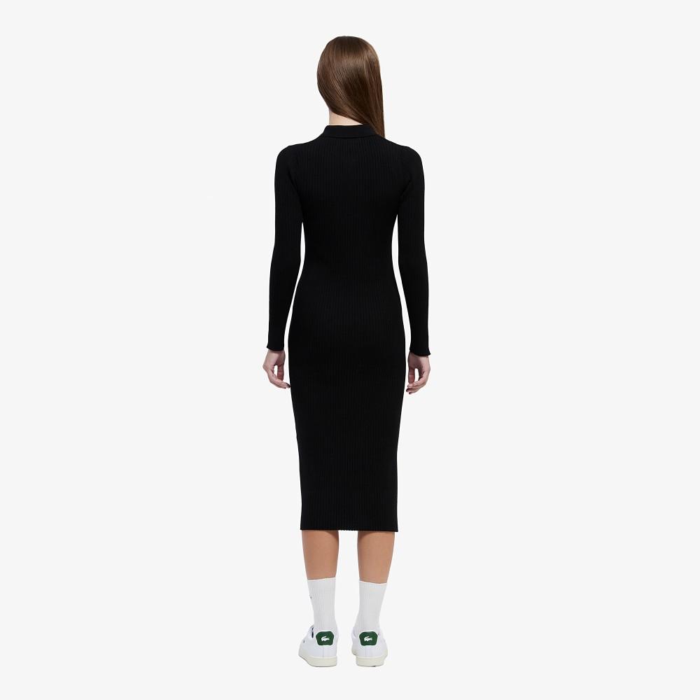 Lacoste Women's Ribbed Knit Collar Dress EF997E-55N031